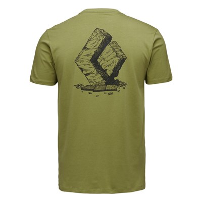 Triko Black Diamond Boulder SS Tee camp green