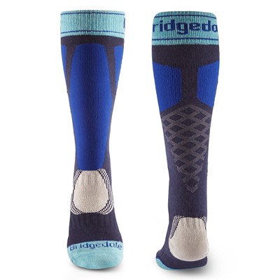 Podkolenky Bridgedale Ski Easy On MP Over Calf W navy/royal