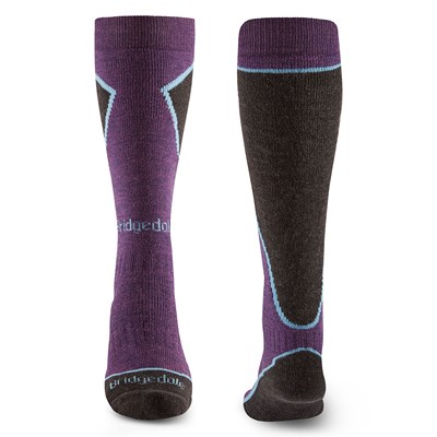 Podkolenky Bridgedale Ski Midweight Plus MP Over Calf W dark purple