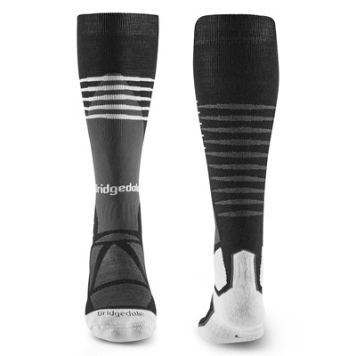 Podkolenky Bridgedale Ski Midweight MP Over Calf black/white