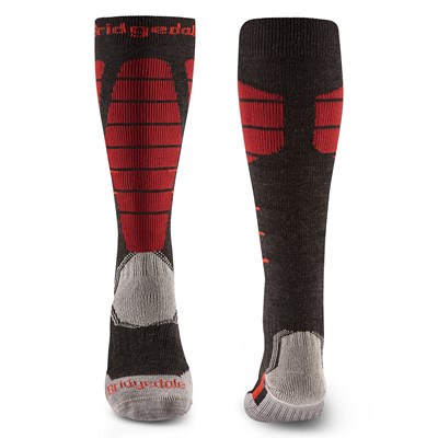 Podkolenky Bridgedale Ski Easy On MP Over Calf graphite/red