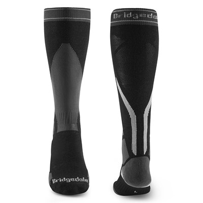 Podkolenky Bridgedale Ski Lightweight MP Over Calf black/grey