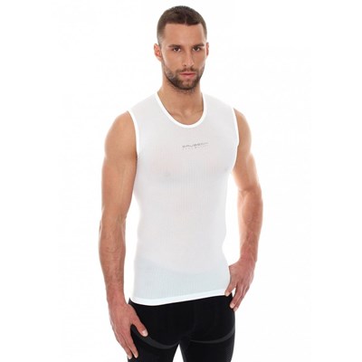 Tílko Brubeck Base Layer Sleeveless Shirt Unisex white