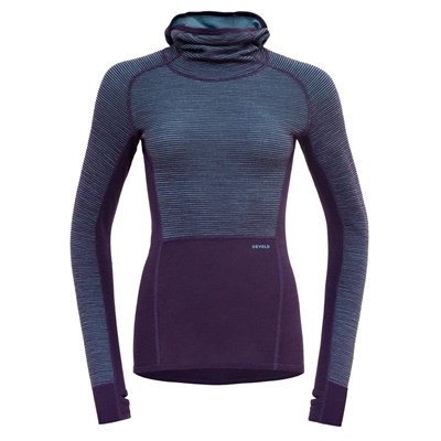 Triko Devold Tuvegga Merino Hoodie W lilac