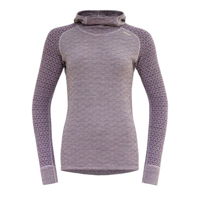 Triko Devold Kvitegga Merino 230 Hoodie W orchid