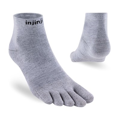 Prstové ponožky Injinji Liner Mini-Crew Coolmax grey