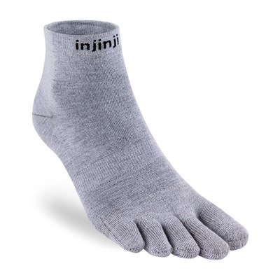 Prstové ponožky Injinji Liner Mini-Crew Coolmax grey