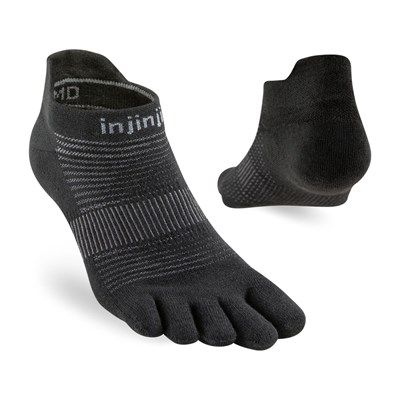 Prstové ponožky Injinji Run Lightweight No-Show Coolmax black