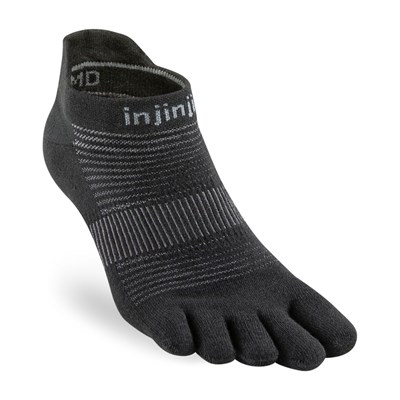 Prstové ponožky Injinji Run Lightweight No-Show Coolmax black