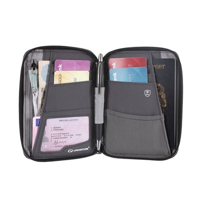 Peněženka Lifeventure RFID Mini Travel Wallet Recycled grey