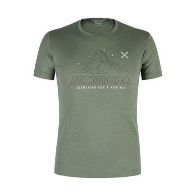 Triko Montura Merino Mountain T-shirt verde salvia