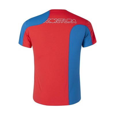 Triko Montura Outdoor Style T-shirt celeste/power red