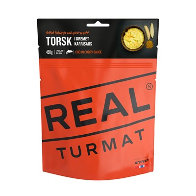Hlavní jídlo Real Turmat Treska s bramborem a mrkví v kari omáčce 96/500g